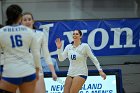 VB vs MHC  Wheaton Women's Volleyball vs Mount Holyoke College. - Photo by Keith Nordstrom : Wheaton, Volleyball, VB